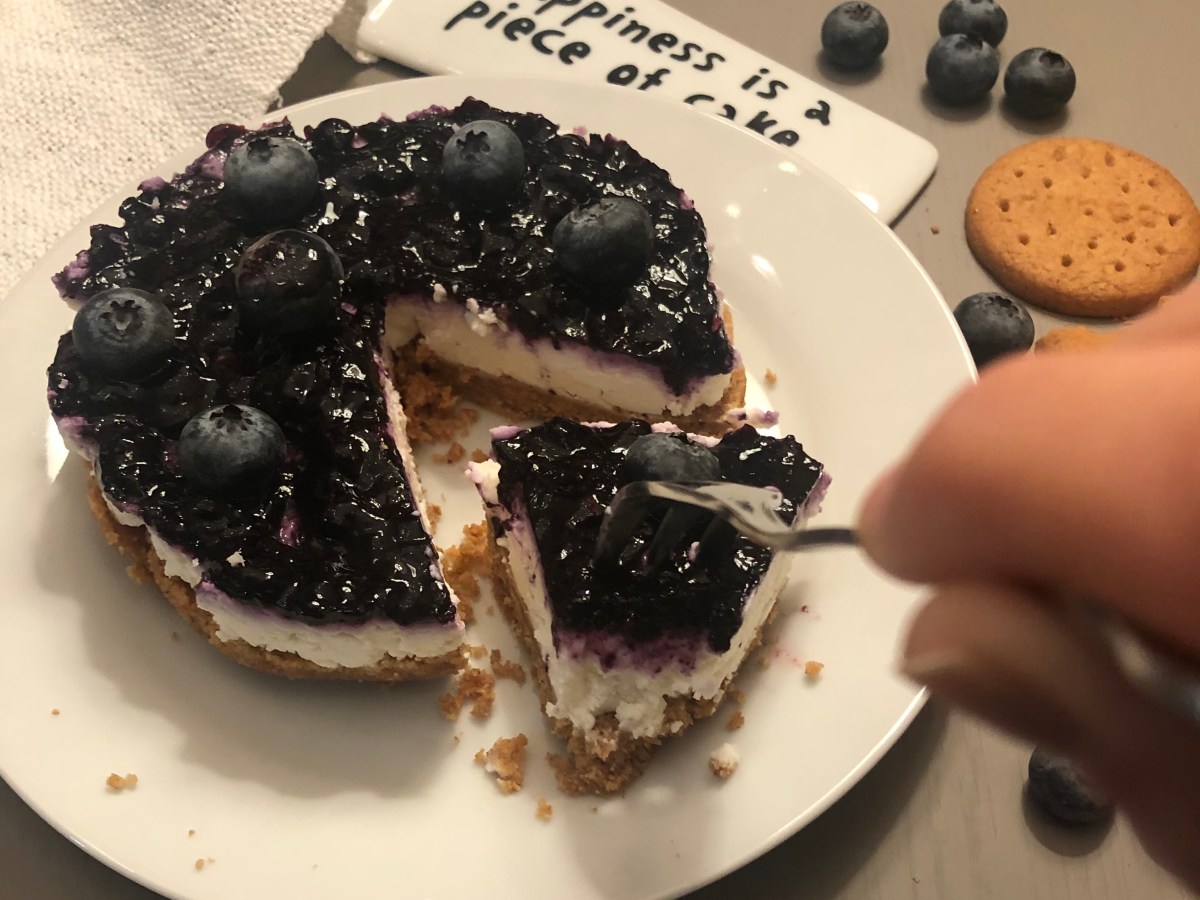 Cheesecake ai mirtilli senza colla di&nbsp;pesce