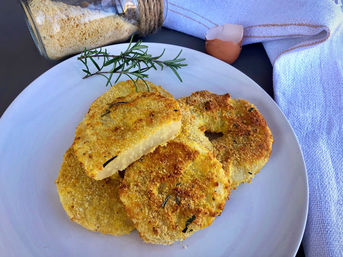 Cotolette di sedano rapa fritte ad&nbsp;aria