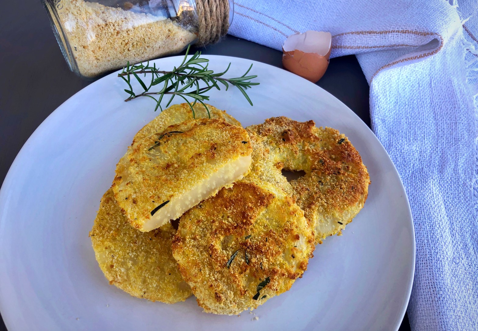 Cotolette di sedano rapa fritte ad&nbsp;aria