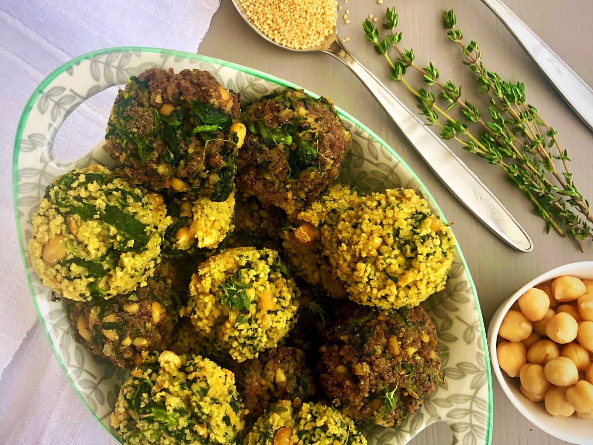 Le “Cecine”, polpette vegane con couscous e&nbsp;ceci